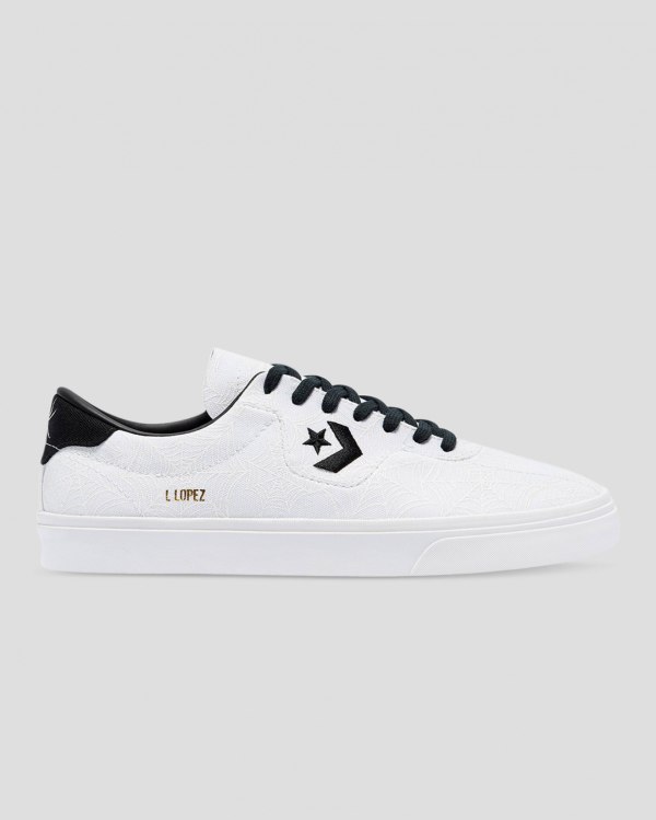 Converse Louie Lopez Pro Roll Up Hvide Sko Danmark - Converse Lave Sneakers Dame - 27453MUBX